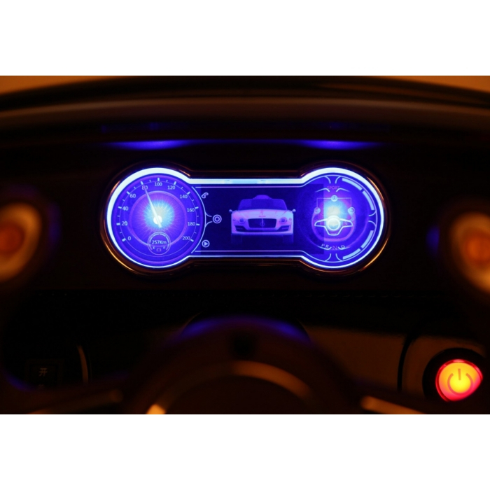 Masinuta electrica cu telecomanda BENTLEY EXP 12, roti EVA, scaun tapitat, 107x59x44 cm, putere 24V - Alb [19]