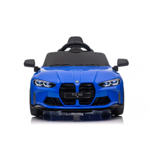 Masinuta electrica cu telecomanda BMW M4, 110x70x50 cm, varsta 1-5 ani, roti EVA, scaun din piele ECO, putere 90W - Albastru [4]