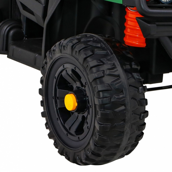 Masinuta electrica cu telecomanda FARMER PICK-UP, roti EVA, scaun tapitat, 116x66x65 cm, putere 70W - Verde [11]