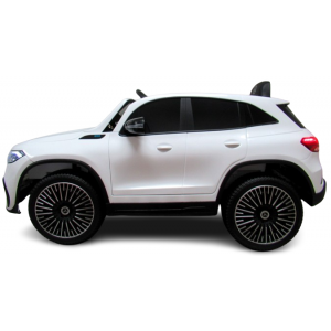 Masinuta electrica cu telecomanda, roti din spuma EVA, scaun din piele ecologica, varsta 1-5 ani, MERCEDES EQA250 - Alb [3]