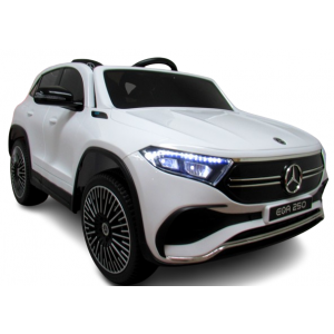 Masinuta electrica cu telecomanda, roti din spuma EVA, scaun din piele ecologica, varsta 1-5 ani, MERCEDES EQA250 - Alb [2]