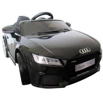 Masinuta electrica cu telecomanda, roti EVA, scaun piele Audi TT R-Sport - Negru [1]