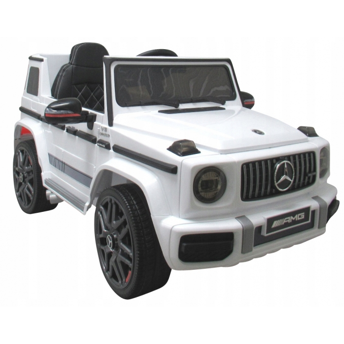 Masinuta electrica cu telecomanda, roti EVA, scaun piele Mercedes G63 [2]