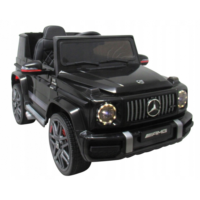 Masinuta electrica cu telecomanda, roti EVA, scaun piele Mercedes G63 [2]