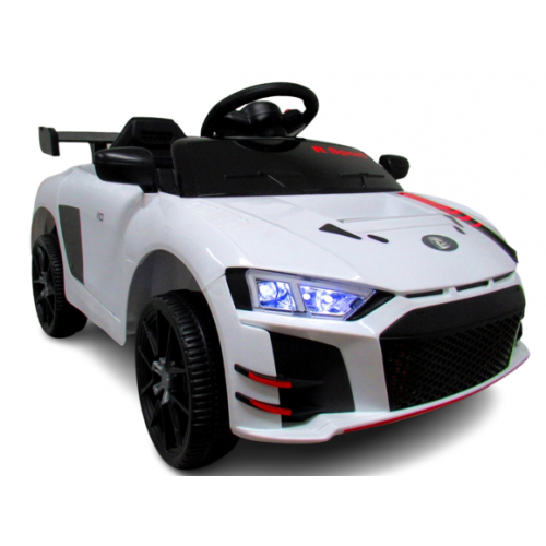 Masinuta electrica cu telecomanda si functie de balansare Cabrio A1 R-Sport - Alb (varsta 1-4 ani) [3]