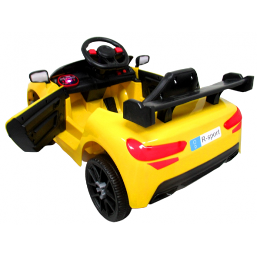 Masinuta electrica cu telecomanda si functie de balansare Cabrio A1 R-Sport - Galben (varsta 1-4 ani) [4]