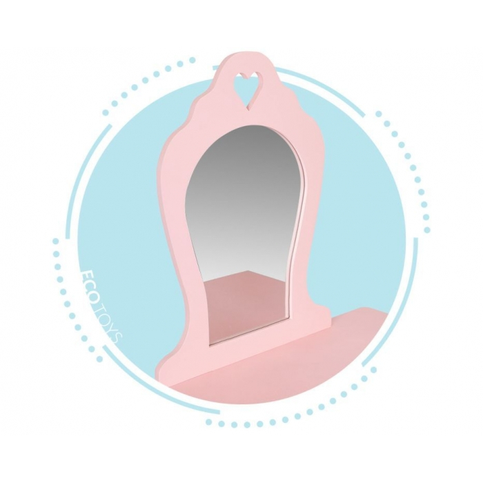 Masuta de toaleta pentru copii 43 x 65 x 110 cm Ecotoys FH-KF200011 - Roz [4]