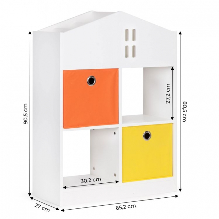 Organizator pentru jucariile copiilor in forma de casuta Ecotoys ZKB-03A [4]