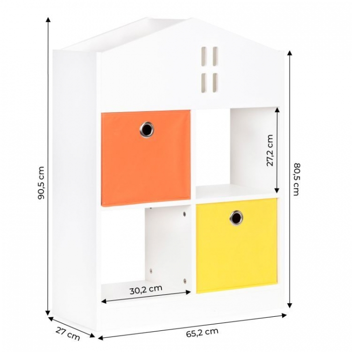 Organizator pentru jucariile copiilor in forma de casuta Ecotoys ZKB-3 [6]