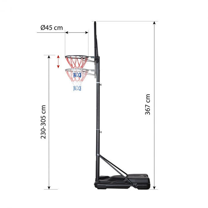 Panou Baschet Portabil cu Cos NILS ZDKA21 [5]