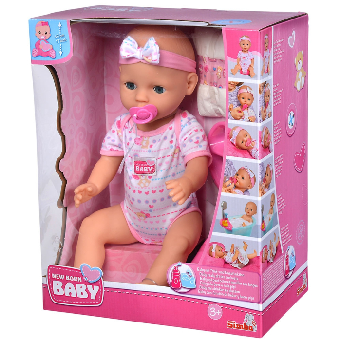 Papusa Simba New Born Baby, Baby Doll 43 cm cu accesorii [9]