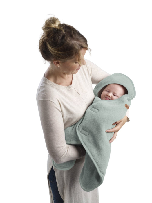 Paturica de infasat BabyNomade 0-6 luni Sage Green [4]