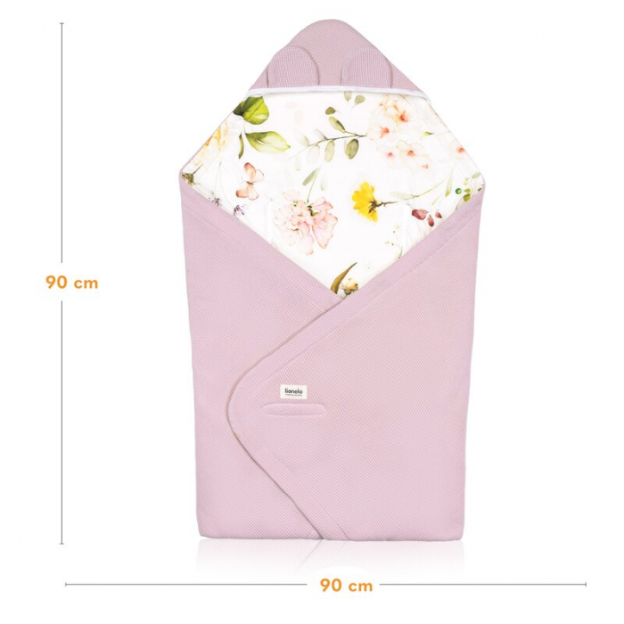 Paturica de infasat Lionelo pentru scoica auto, carucior si landou Roz [12]