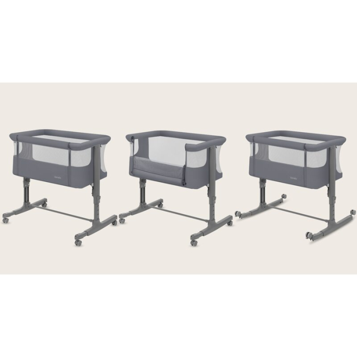 Patut co-sleeper Lionelo Aurora 3 in 1 cu leganare si setare unghiulara cu saltea cu densitate T25 si geanta transport [3]