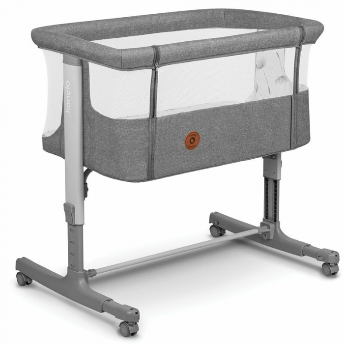 Patut co-sleeper Lionelo Aurora 3 in 1 cu leganare si setare unghiulara cu saltea cu densitate T25 si geanta transport [3]