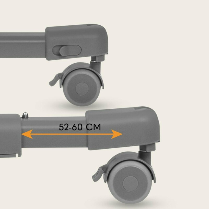 Patut co-sleeper Lionelo Aurora 3 in 1 cu leganare si setare unghiulara cu saltea cu densitate T25 si geanta transport [18]