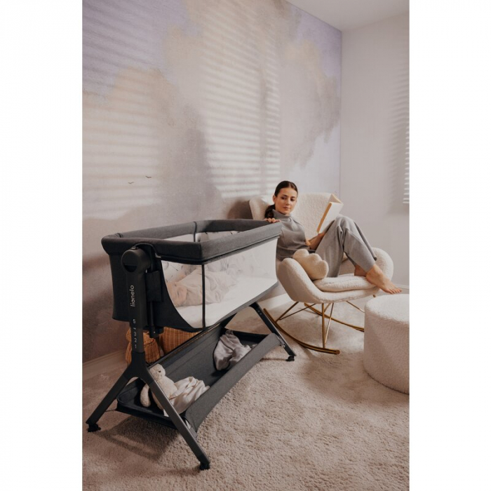 Patut co-sleeper Lionelo Leonie Plus Pliabil cu sistem de leganare [38]