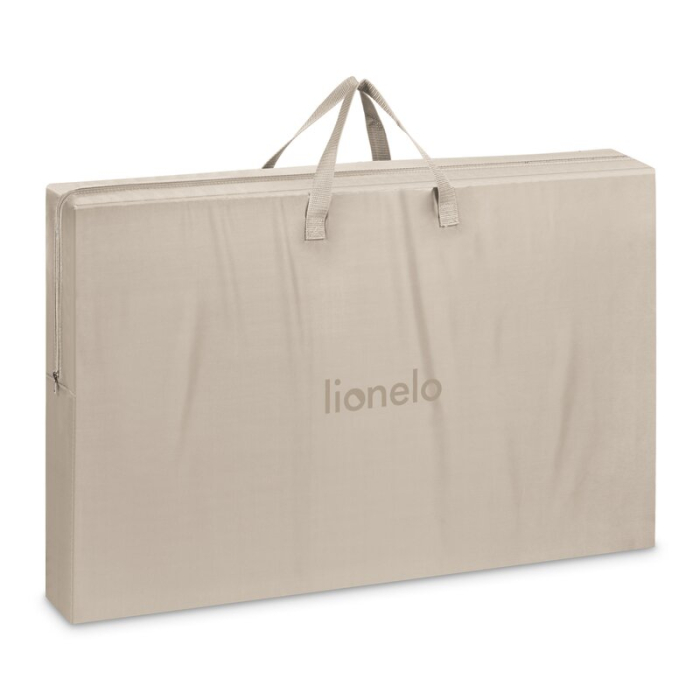 Patut co-sleeper, Lionelo, Pari, Multifunctional, Cu leganare, Reglabil in 6 pozitii pe inaltime, Saltea cu densitate T25, Geanta transport, 84x48x70-80 cm, Bej [17]