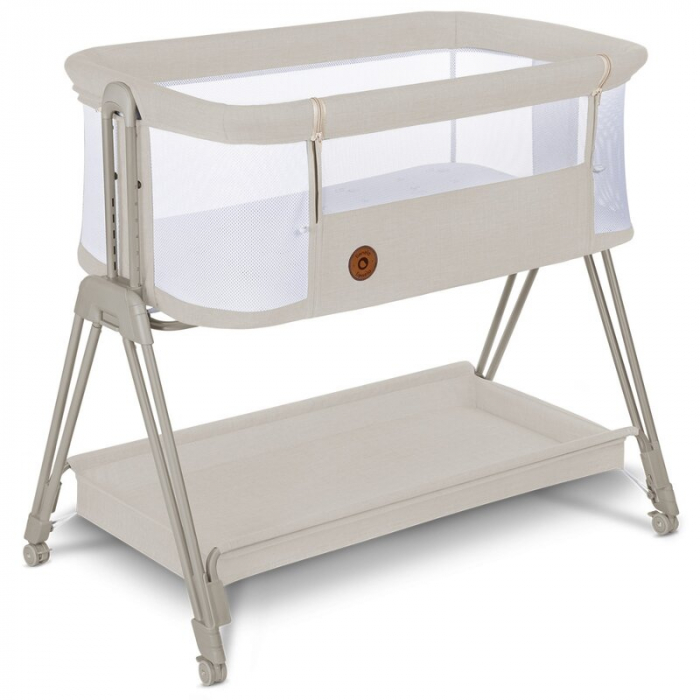 Patut co-sleeper Luna 2 in 1 cu setare unghiulara si roti - Lionelo [11]