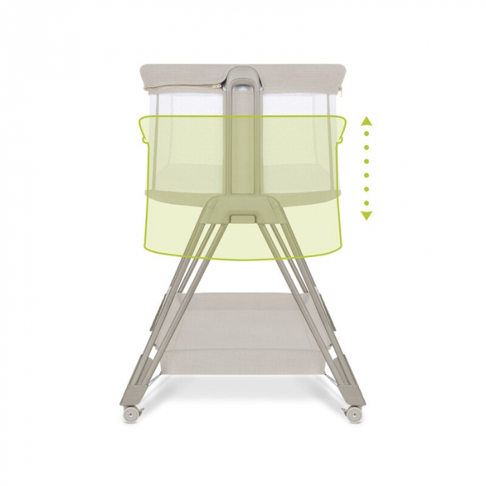 Patut co-sleeper Luna 2 in 1 cu setare unghiulara si roti - Lionelo [10]