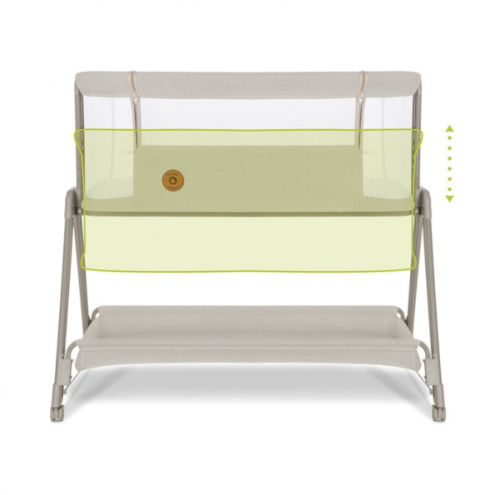 Patut co-sleeper Luna 2 in 1 cu setare unghiulara si roti - Lionelo [8]