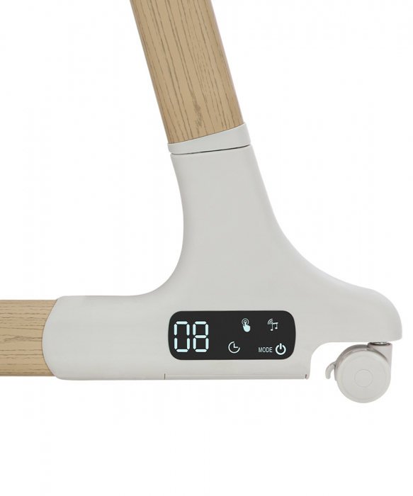 Patut co-sleeping cu sistem de leganare electronica, melodii, senzor de miscare, timer, bluetooth Carrello PRIMA [8]