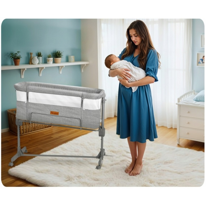 Patut cu laterala culisanta Nukido NK-243 - Gri [8]