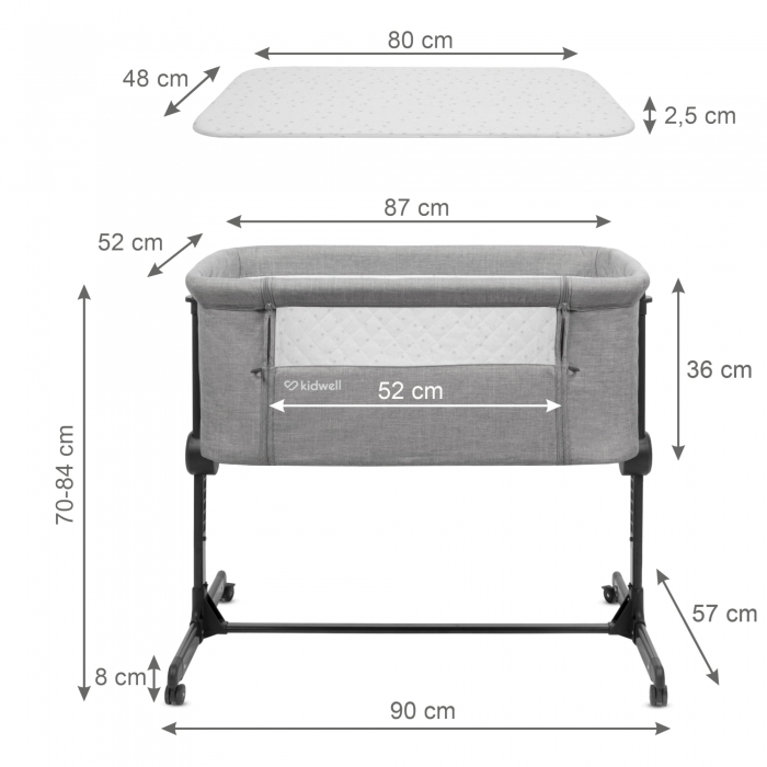 Patut cu laterala deschizabila Kidwell Snuzzy [9]