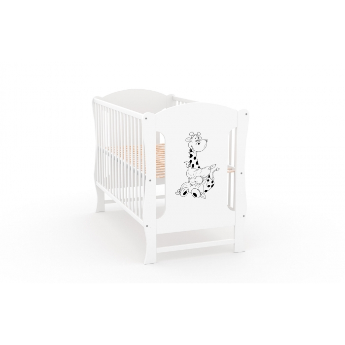 Patut fara sertar VESSANTI Zuza Alb + Saltea Cocos 12 cm [3]