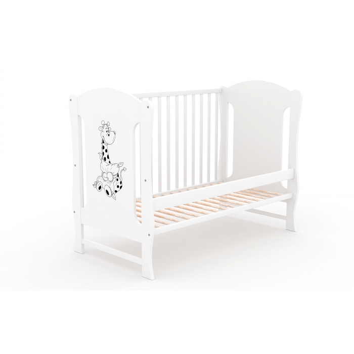 Patut fara sertar VESSANTI Zuza Alb + Saltea Cocos 12 cm [2]