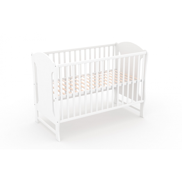 Patut fara sertar VESSANTI Zuza Alb + Saltea Cocos 8 cm [4]