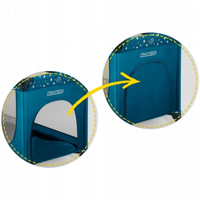 Patut pliabil 125 x 65 x 78 cm Ricokids RK-240 - Bleumarin [6]