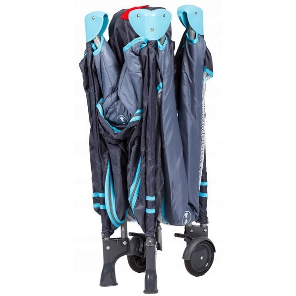 Patut pliabil cu 2 nivele Ecotoys - Bleumarin [7]