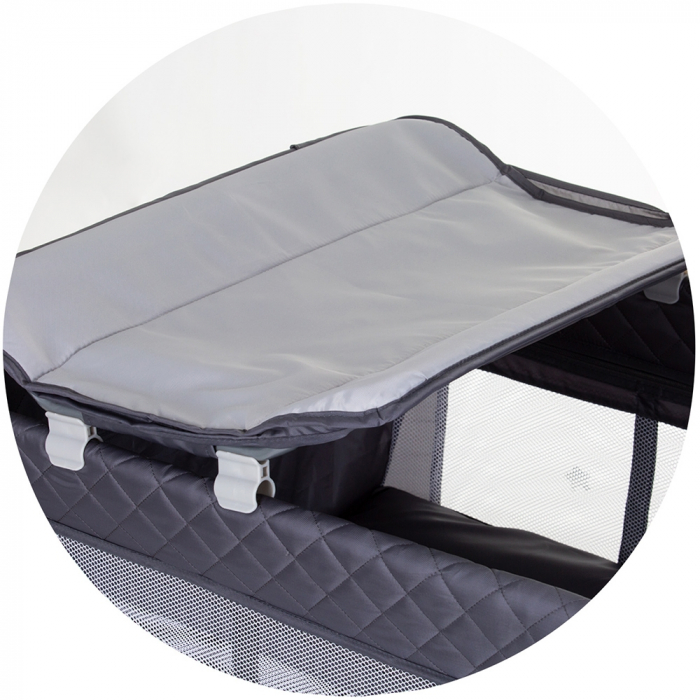 Patut pliabil cu saltea de infasat Chipolino Luna [3]