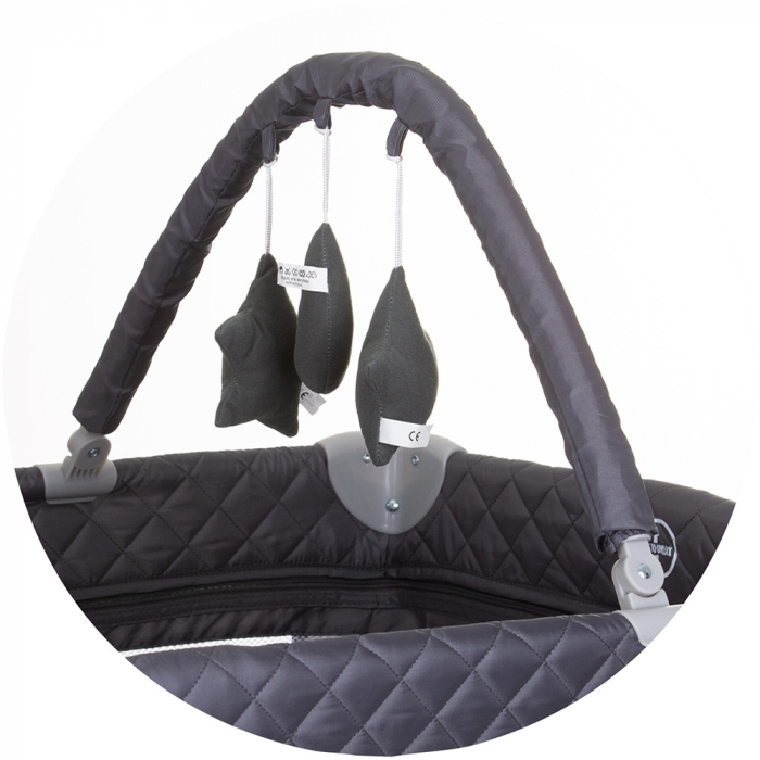 Patut pliabil cu saltea de infasat Chipolino Luna [4]