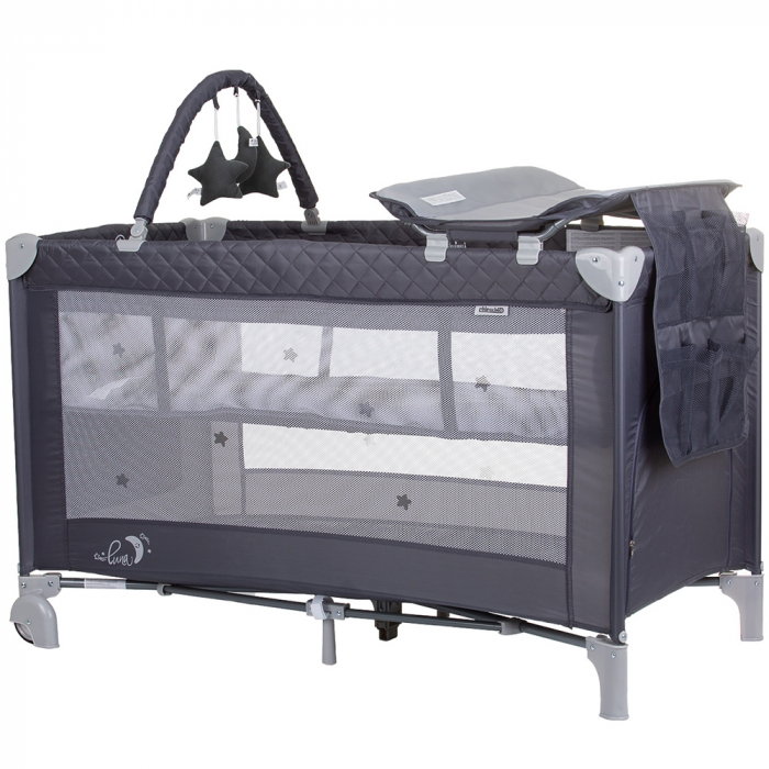 Patut pliabil cu saltea de infasat Chipolino Luna [1]