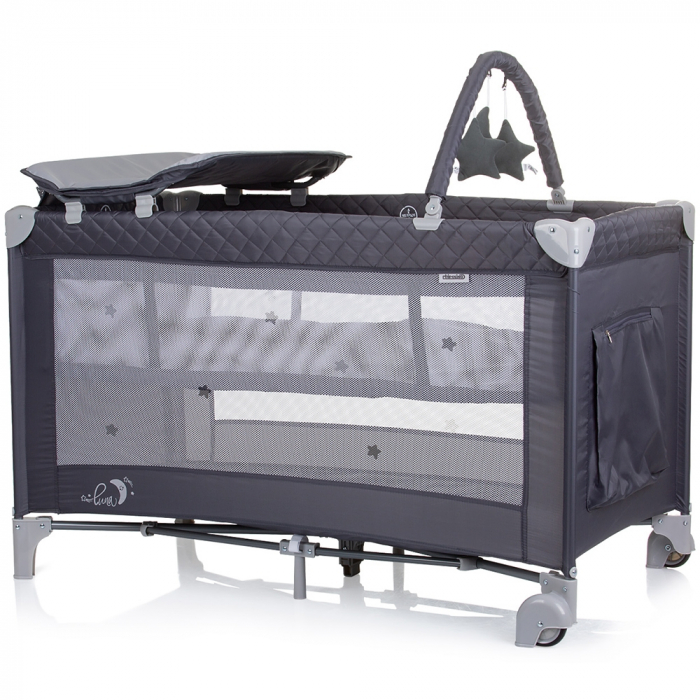 Patut pliabil cu saltea de infasat Chipolino Luna [2]