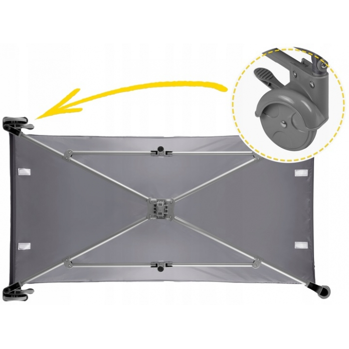 Patut pliabil Ricokids RK-240 Gri deschis [5]