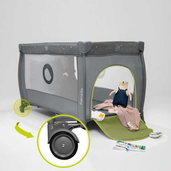 Patut pliant cu doua nivele Stefi Plus 120x60 cm Lionelo [25]