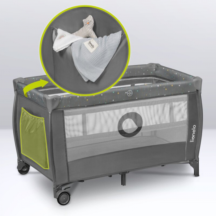 Patut pliant cu doua nivele Stefi Plus 120x60 cm Lionelo [21]