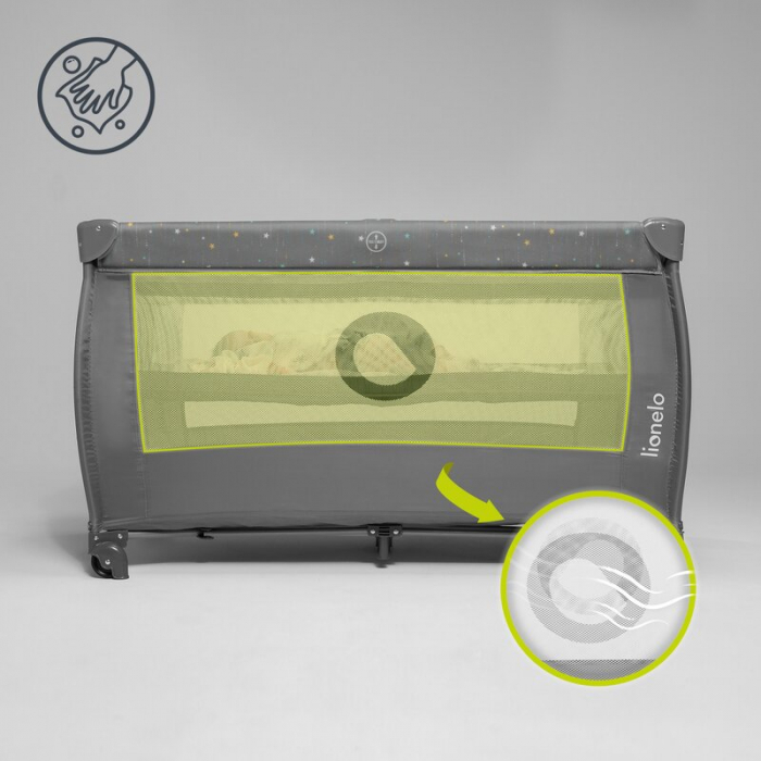 Patut pliant cu doua nivele Stefi Plus 120x60 cm Lionelo [23]