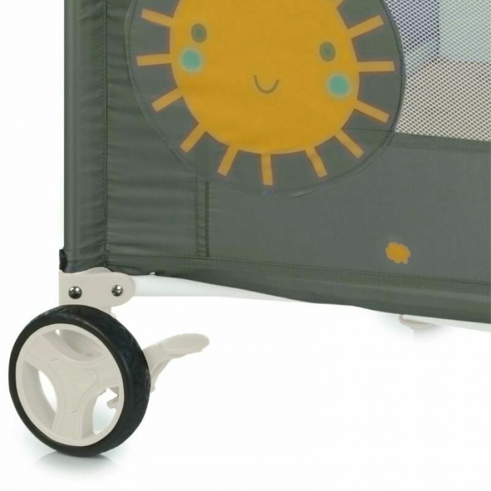 Patut pliant Jane One Level cu roti cu arcada cu jucarii Botanic [5]
