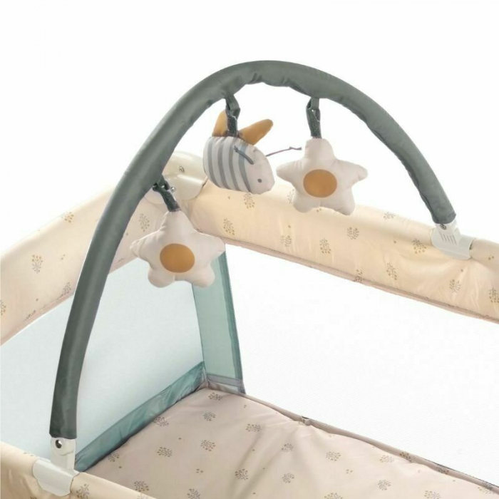 Patut pliant Jane Duo Level cu roti cu arcada cu jucarii Botanic [3]