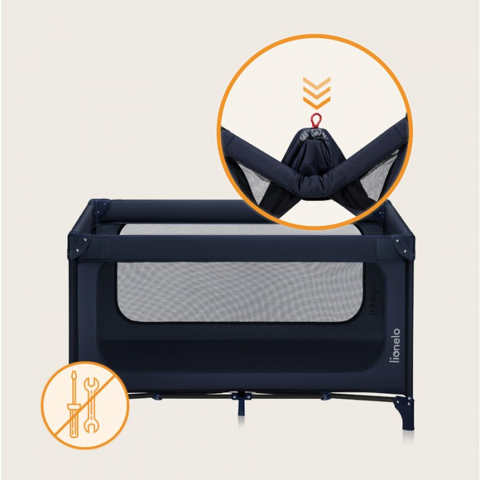 Patut pliant Lionelo Jasmin Easy Fold pana la 15 kg [20]