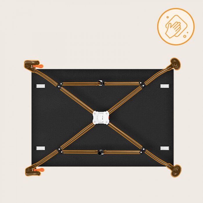 Patut pliant Lionelo Laura 102 x 74 cm cu doua nivele cu functie de tarc cu roti [18]