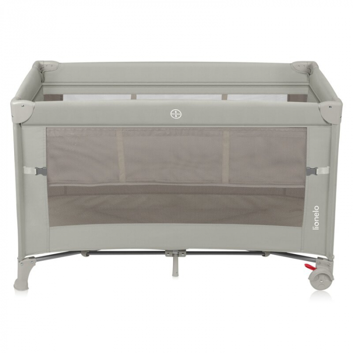 Patut pliant multifunctional Lionelo Ellen cu laterala culisanta pana la 15 kg 120x60 cm [8]