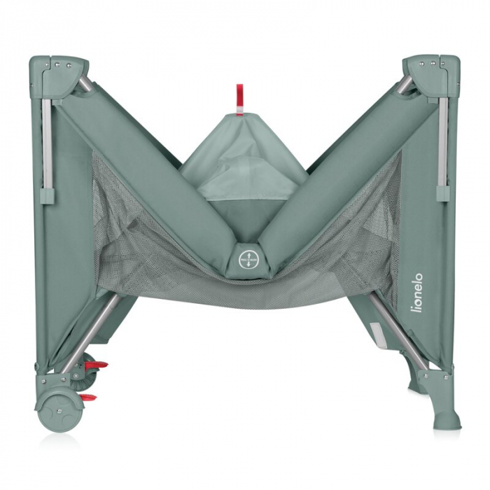 Patut pliant multifunctional Lionelo Ellen cu laterala culisanta pana la 15 kg 120x60 cm [11]