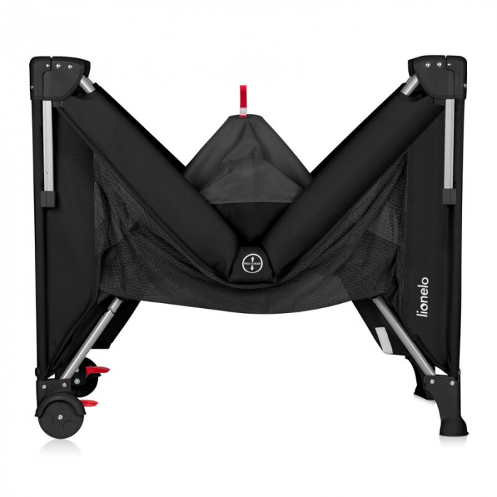 Patut pliant multifunctional Lionelo Ellen cu laterala culisanta pana la 15 kg 120x60 cm [11]