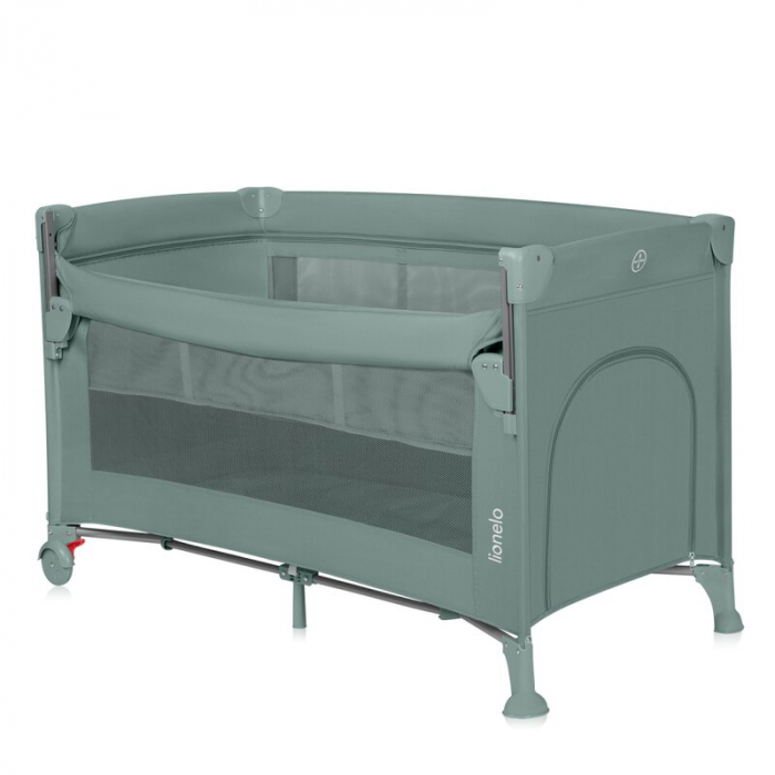 Patut pliant multifunctional Lionelo Ellen cu laterala culisanta pana la 15 kg 120x60 cm [1]