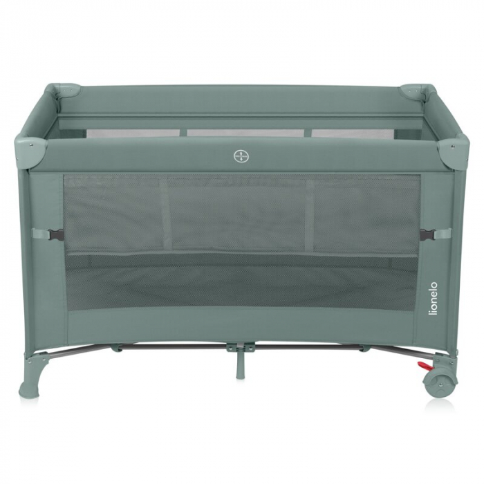 Patut pliant multifunctional Lionelo Ellen cu laterala culisanta pana la 15 kg 120x60 cm [8]